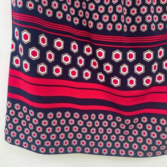 Tommy Hilfiger Multicolor Geometric Print Sleeveless Blouse S - Picture 5 of 8